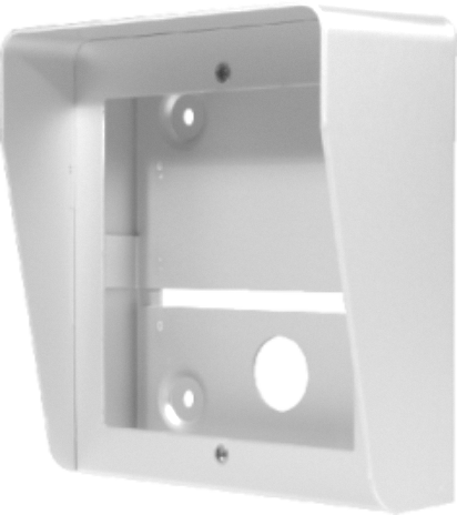 871/AL surface box with integrated rain shield