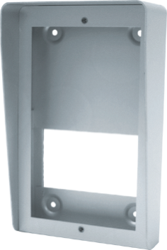 875/AL surface box with integrated rain shield