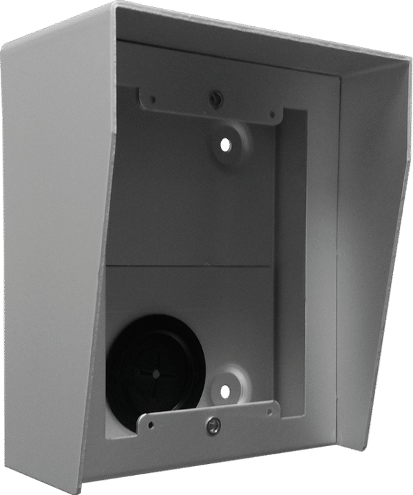 N871/AL surface box with integrated rain shield