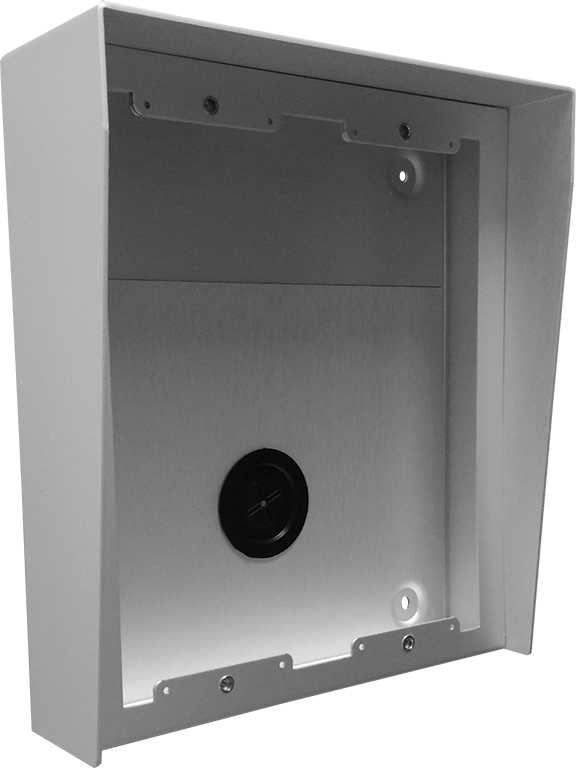 N874/AL surface box with integrated rain shield