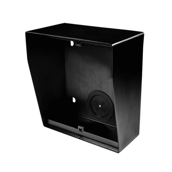 NX871 BLACK surface box with integrated rain shield