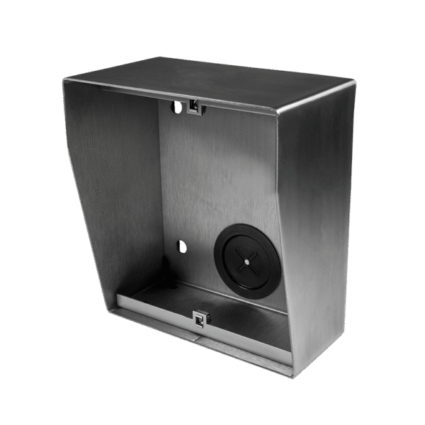 NX871 surface box with integrated rain shield