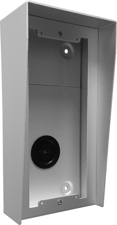 NX872 surface box with integrated rain shield