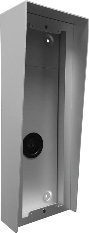 NX873 surface box with integrated rain shield