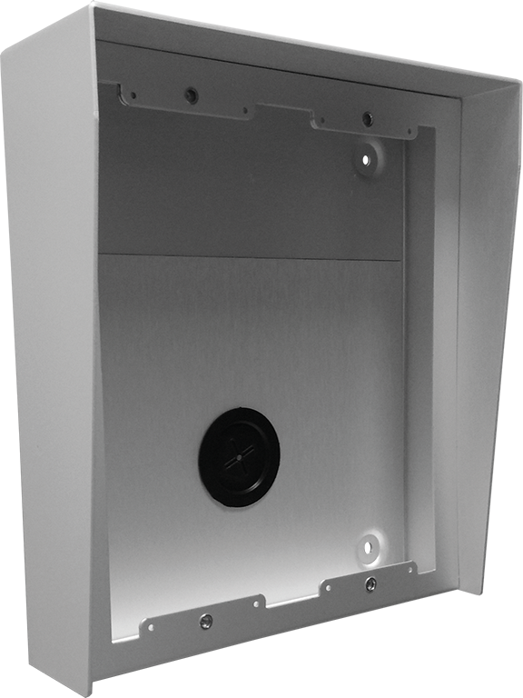 NX874 surface box with integrated rain shield