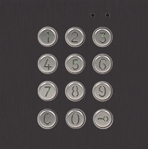 NX3301 BLACK access control keypad module