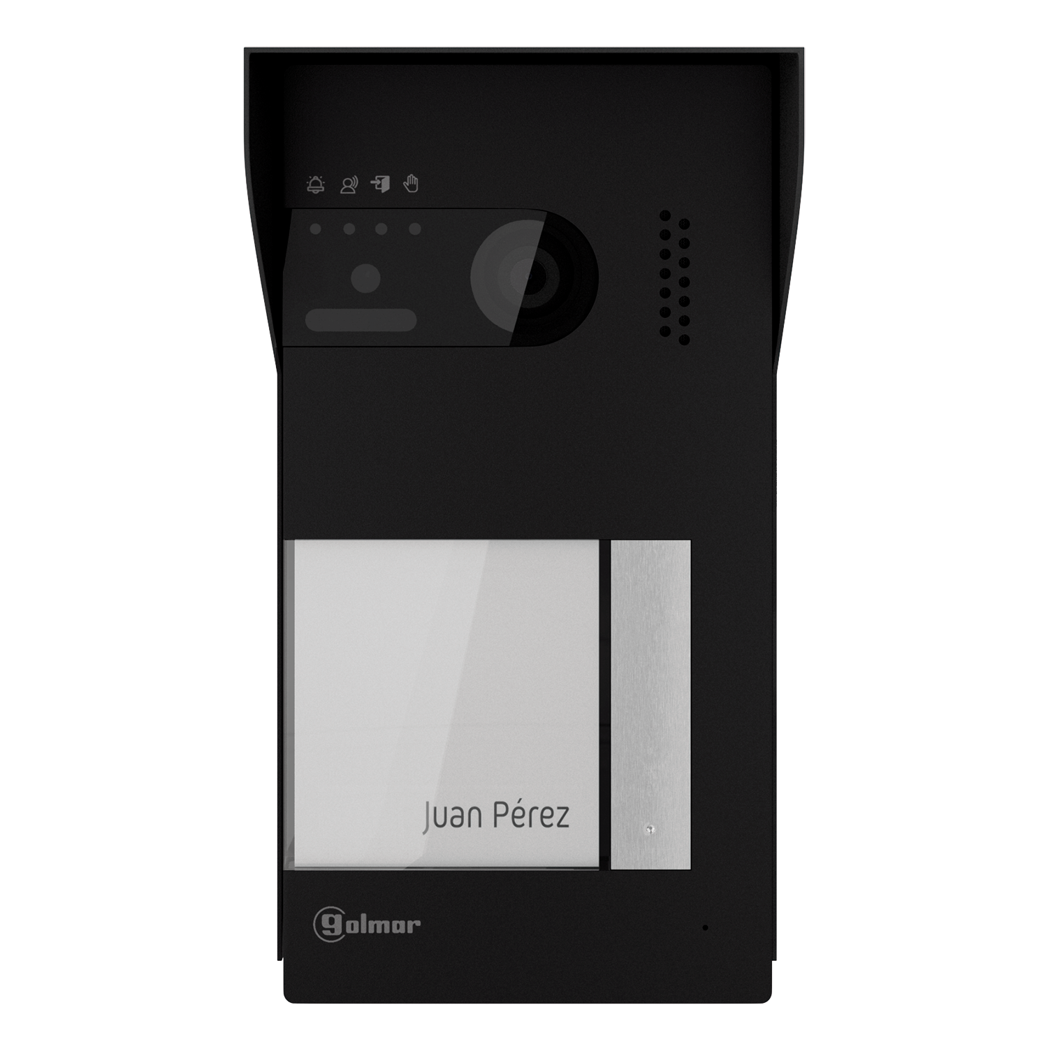 SOUL/1B BLACK one push button colour video panel