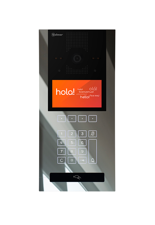 6502/G2+ INOX coded door panel with 125KHz antenna