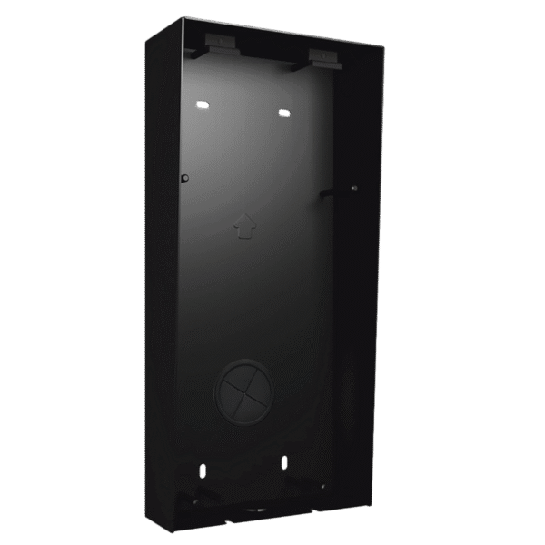 S7165 BLACK SE surface box with integrated rain shield