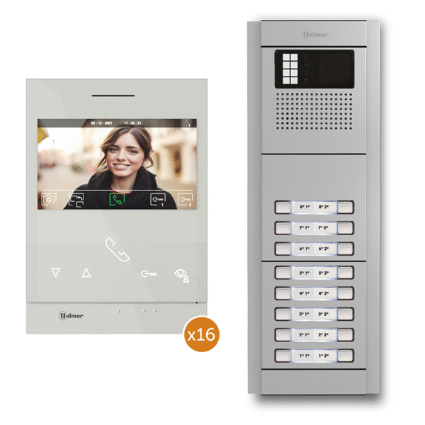 Video pack for 16 apartments N5216/ART 4 XLITE 16P