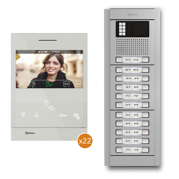 Kit comunitario de v deo para 22 viviendas N5222/ART 4 XLITE 22P