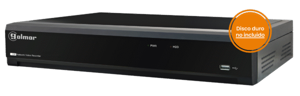 IP recorder NVR-3204P 32 channels (16 PoE channels), disk not included
