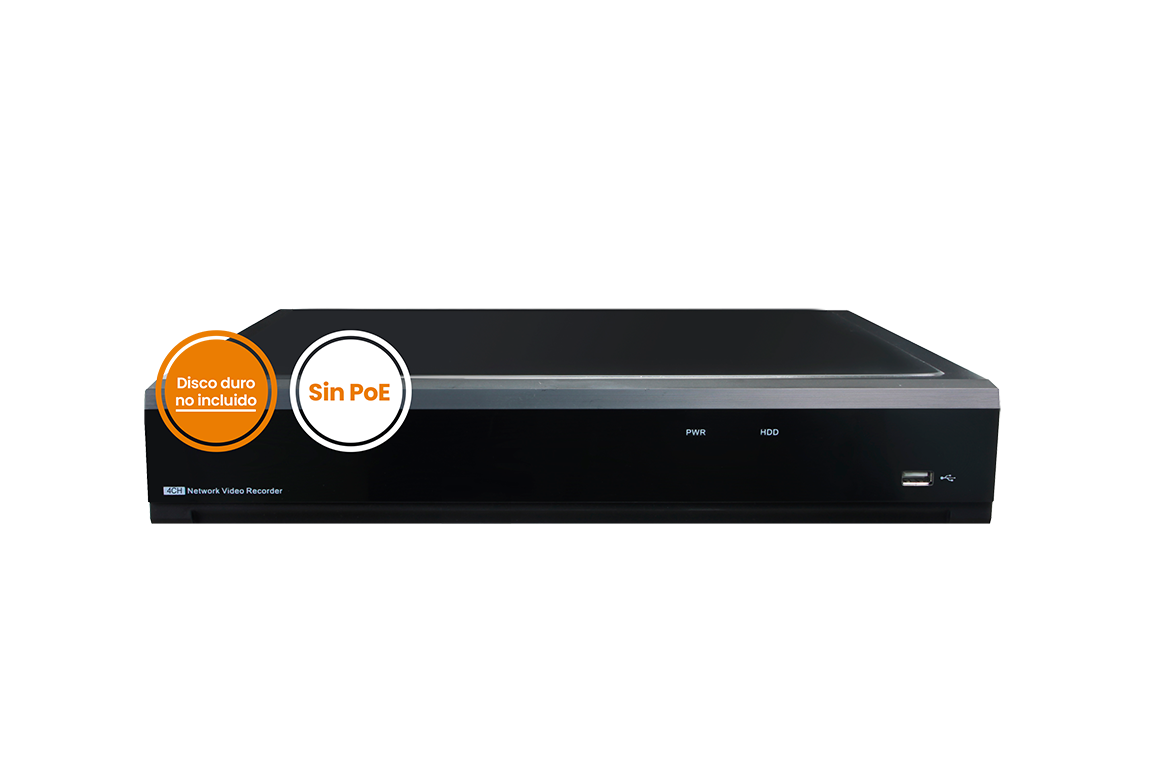 NVR-1602 16-channel IP recorder without PoE, without disk